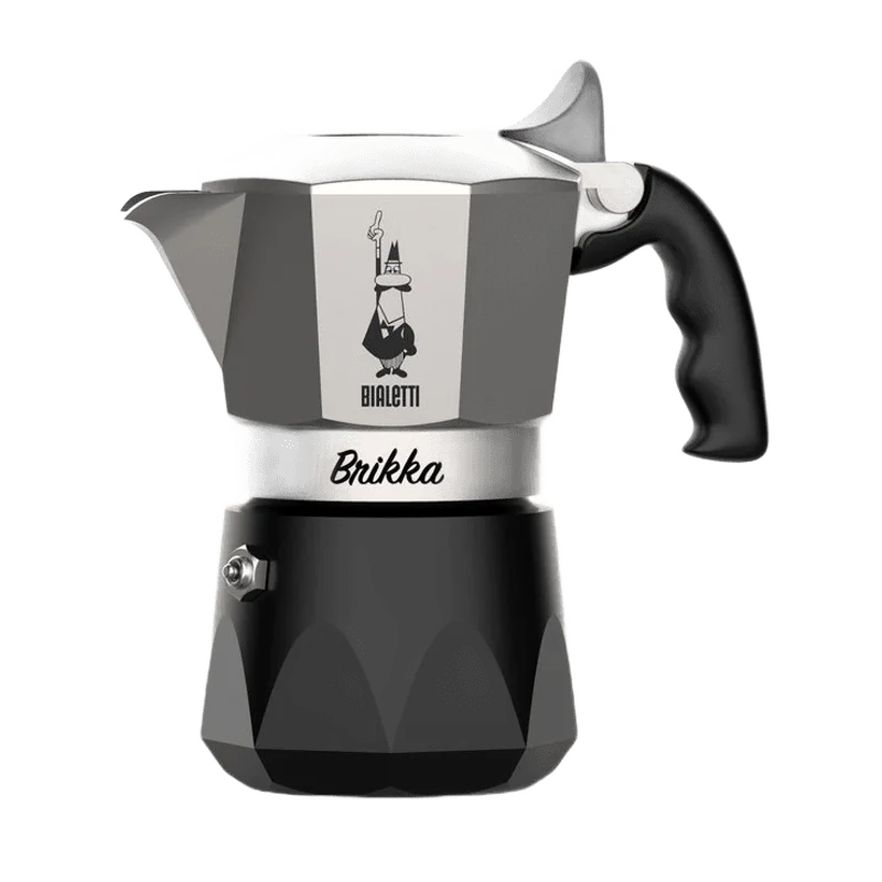 Bialetti Brikka R-Evolution percolator zilver – 2 kopjes