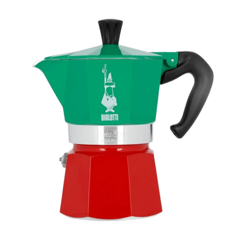 Bialetti Moka Express Italia percolator rood – 3 kopjes
