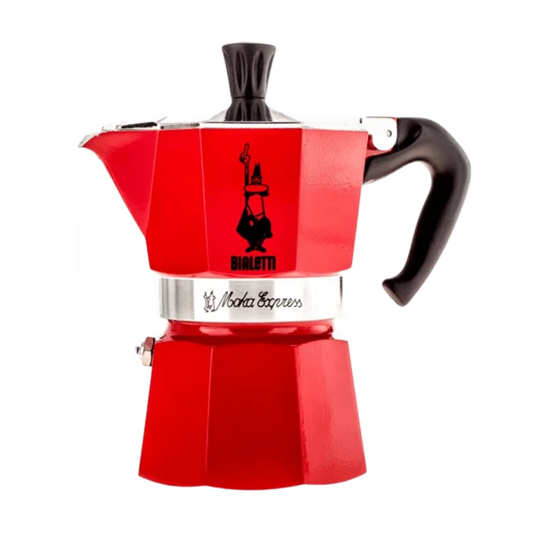 Bialetti Moka Express percolator rood – 3 kopjes