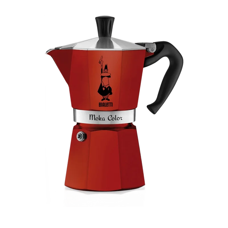 Bialetti Moka Express percolator rood – 6 kopjes
