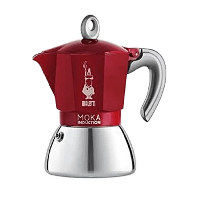 Bialetti Moka Induction percolator rood – 2 kopjes