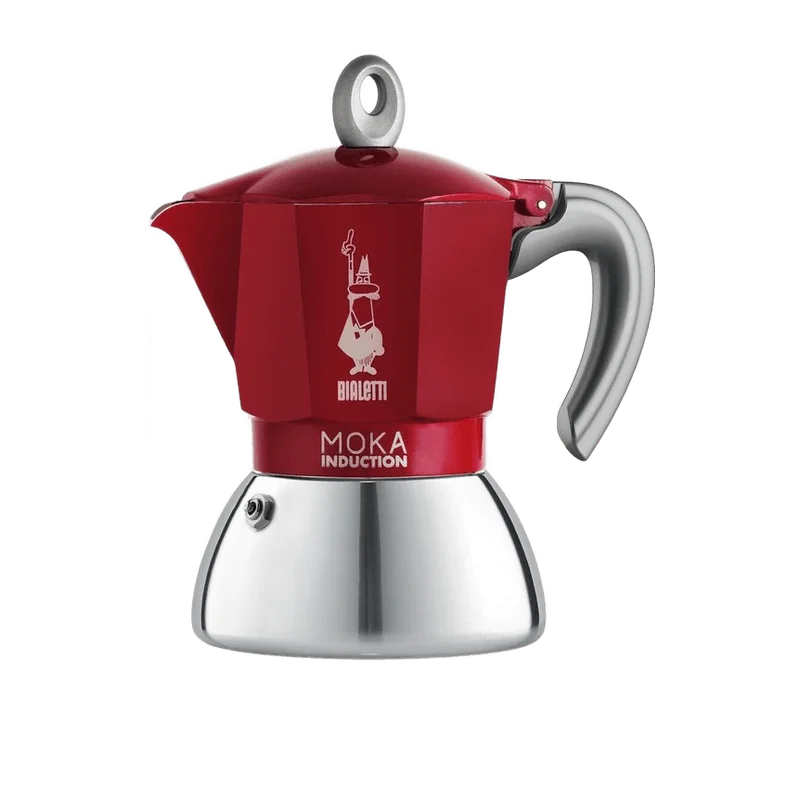 Bialetti Moka Induction percolator rood – 4 kopjes