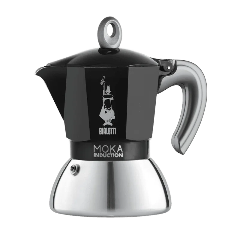 Bialetti Moka Induction percolator zwart – 2 kopjes