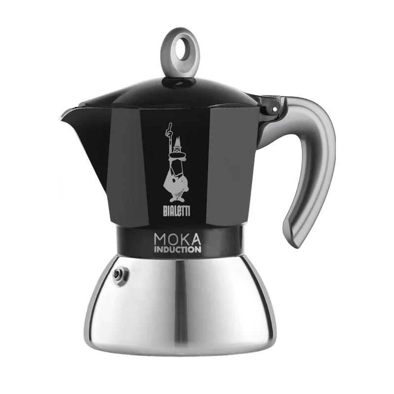 Bialetti Moka Induction percolator zwart – 4 kopjes