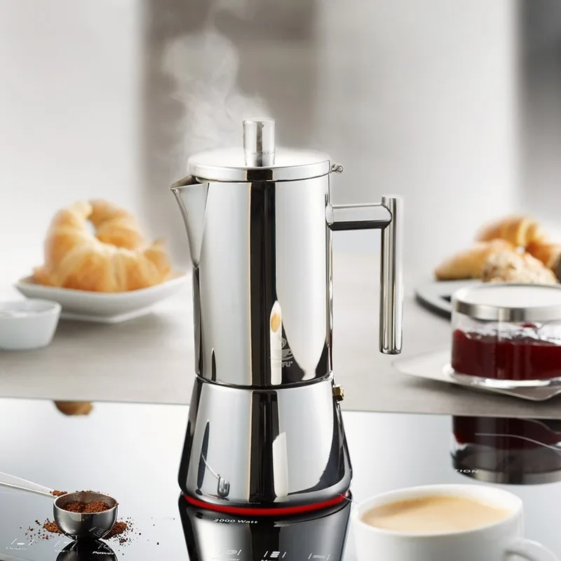 GEFU Nando percolator zilver – 4 kopjes